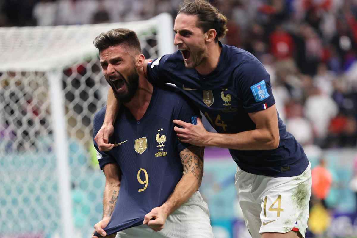 Rabiot con Giroud 